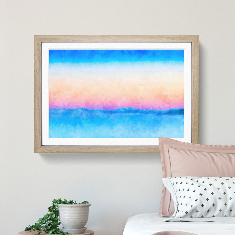 Cold Mountain - Picture Frame Painting Print, Oak Framed, 24cm H x 33cm W x 2cm D