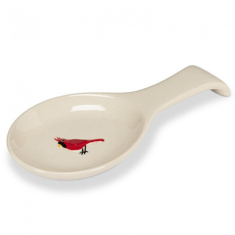 Cardinal On Spoon Rest