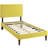 Modway Camille Fabric Platform Bed with Squared Tapered Legs-79311391-79311362