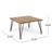 INDUSTRIAL WOOD AND METAL COFFEE TABLE