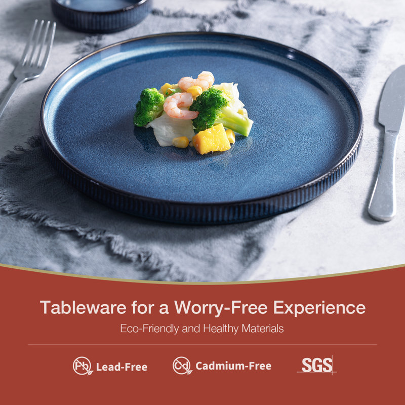 Service de table 24 pièces, service pour 8 Famiware, Bleu nébuleuses
