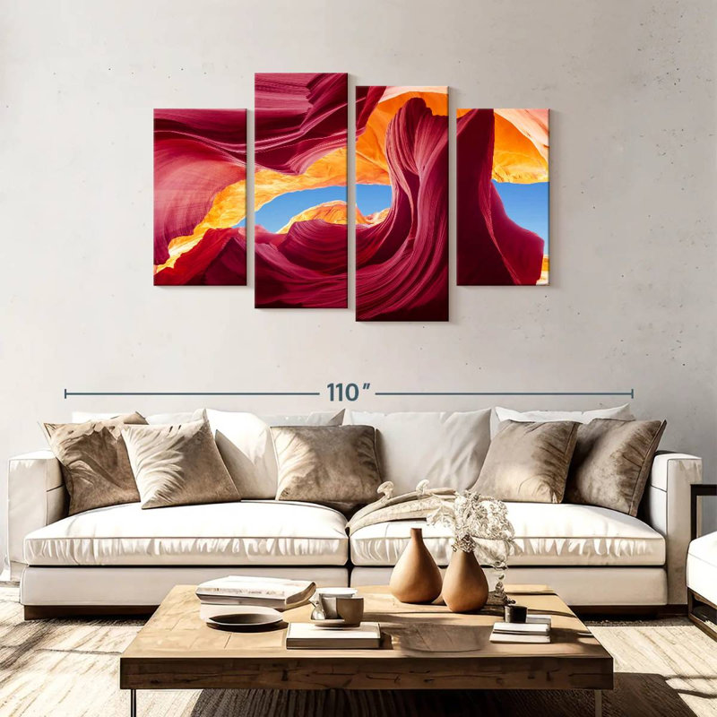 Canyon abstrait d'Alvord, H 48 po x l 75 po