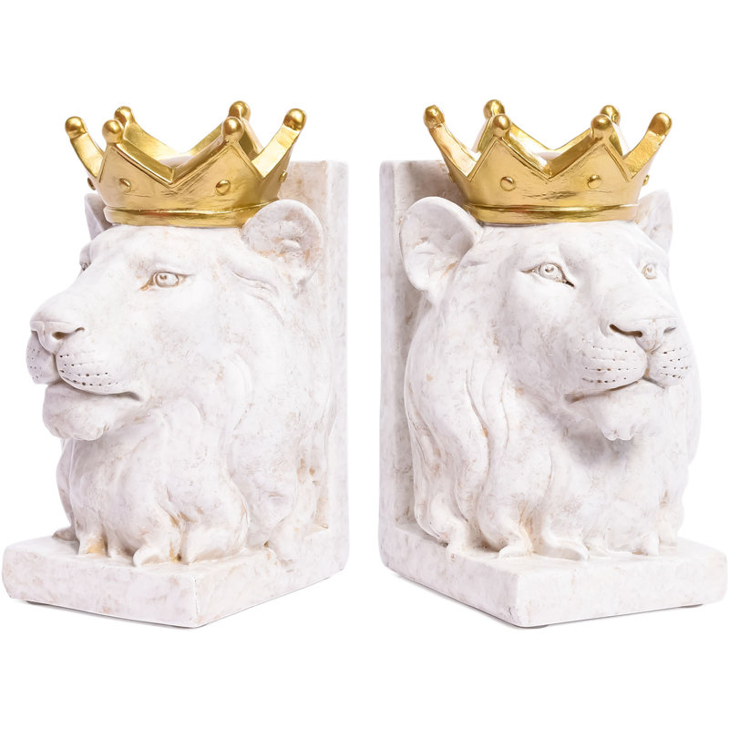 Contemporary Resin Non-Skid Bookends