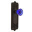 Egg & Dart Plate with Crystal Cobalt Door Knob-949109397-949109398