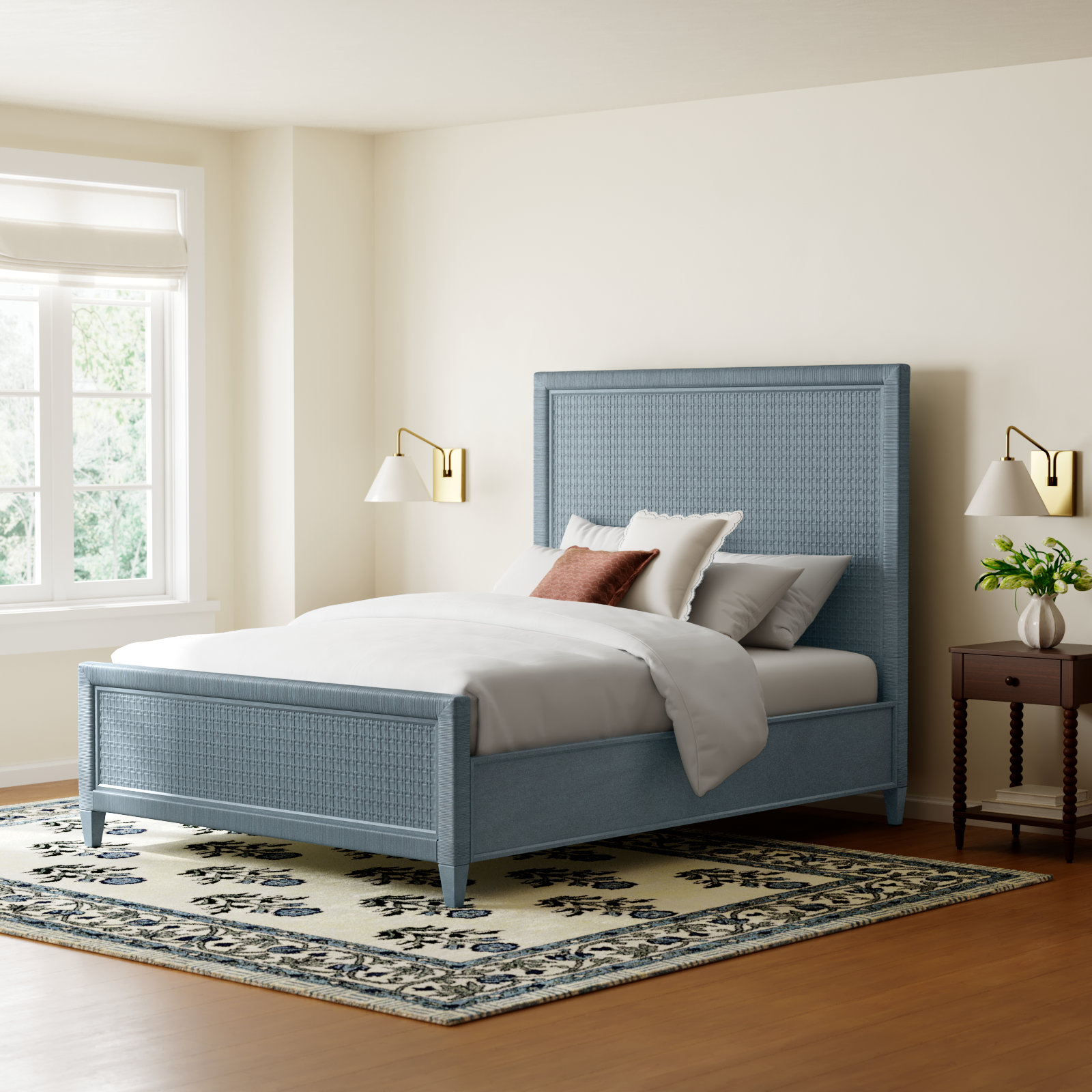 Monterey Bed, Queen, Sea Glass