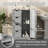 Gray Bathroom Storage Cabinet With 4 Drawers And 1 Door-1181510906