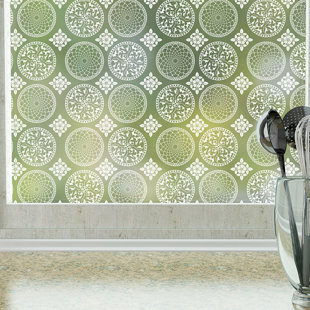 Abstract Non-Wall Damaging Window Decal