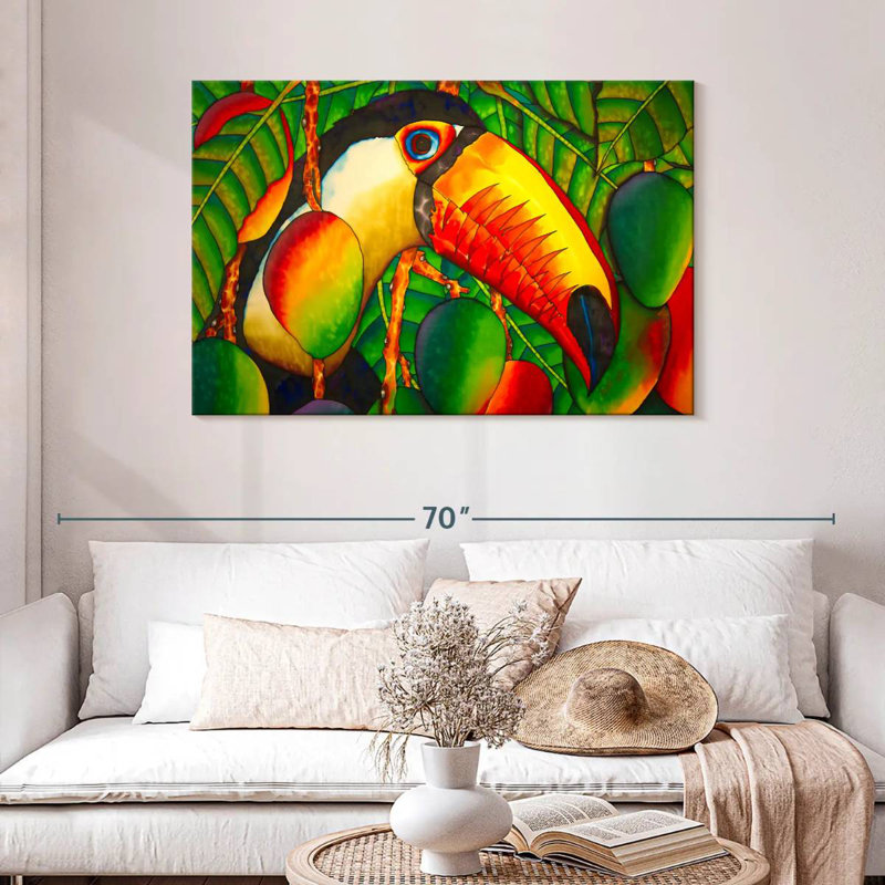 Paradise Toucan, 30" H x 45" W