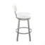 Tabouret de bar pivotant en similicuir Yandra