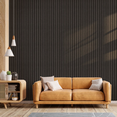 96"*8" Decorative Wood Wall Panels, Acoustic Wall Panels for Walls and Ceilings, Soundproof Wall Panels, Sound Absorbing Wall Art