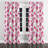 Floral Curtain panels - Pink Fuschia Whisper Grommet Curtain - 1 Panel-492220192-492220195
