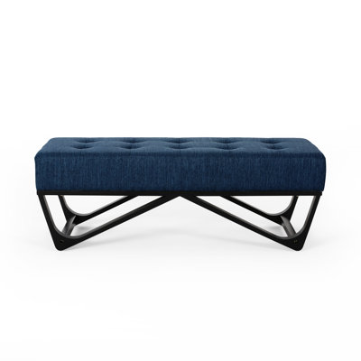 Navy Blue - Transform Your Home Decor. Sophisticated Geometric Design. Multi-Purpose For Any Space. 46.14W X 16.78H 17.56D Elevate Style. Top. Versatile Bedroom Or Living Room. Chic Frame. 46.14 D
