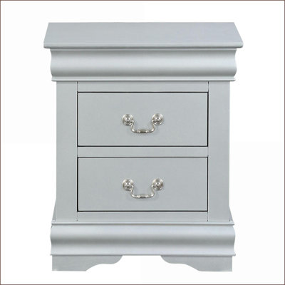 Table de chevet 2 tiroirs Platinum Classic