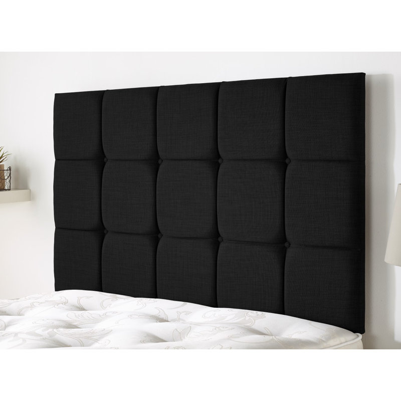 Upholstered Headboard, Single (3'), Ebony