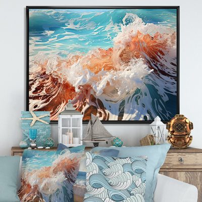 «Beach Waves Fusion», reproduction sur toile