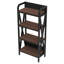 Étagères de rangement polyvalentes à 4 niveaux de 56,23 po, métal et bois, cuisine, garage, salle de bain, finition contemporaine, étagères réglables