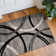 Devonshire Abstract Gray/Black/Ivory Area Rug