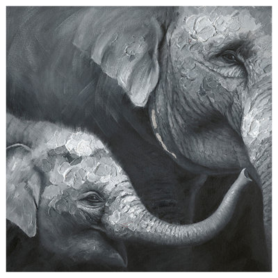« ultimate love », impression sur toile grise
