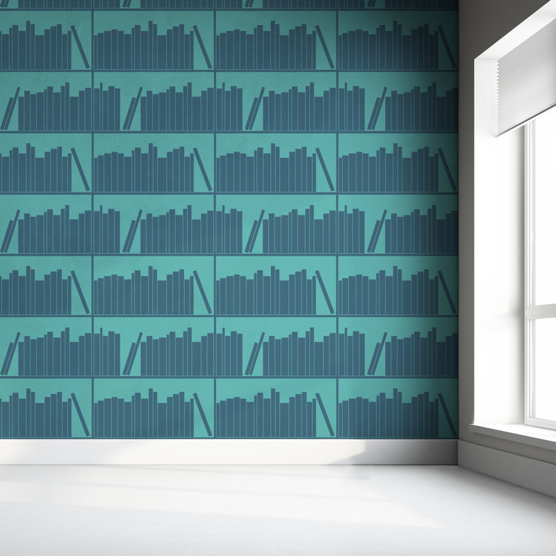 Cerqueira 10m x 52cm Textured Matte Wallpaper Roll, Tonal Aquamarine