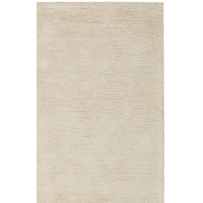 Tapis ivoire en coton jute touffeté à la main Metie