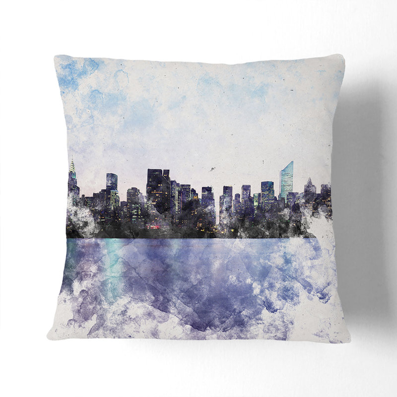 Square Throw Cushion, Black, 40cm H x 40cm W x 15cm D