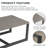 Naresa Rectangular Steel Outdoor Coffee Table , 47 " W 26 " D-444615774