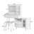 Modern Makeup Vanity Desk With Adjustable LED Lights, Built-In Power Outlet, And Retractable Dressing Table, Compact And Stylish For Bedroom Use-459677055