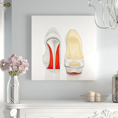 « high talons chaussures », reproduction de peinture à l’huile sur toile tendue