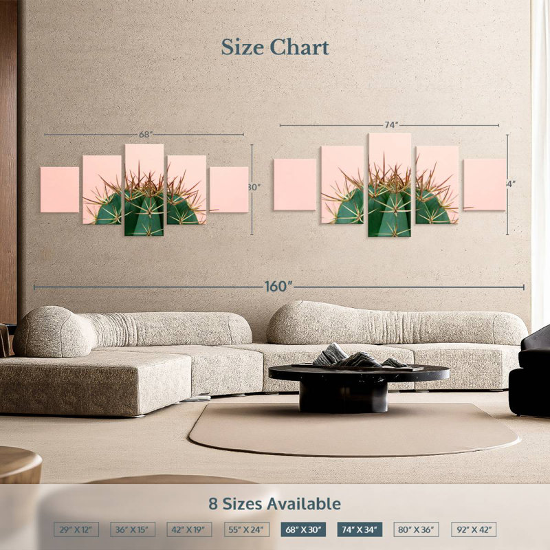 Cactus simple, H 12 po x l 29 po