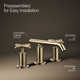 Purist® Widespread Bathroom Sink Faucet with Low Cross Handles and Low Spout
