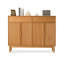Banc de rangement pour chaussures en bois massif Burlywood-121159460