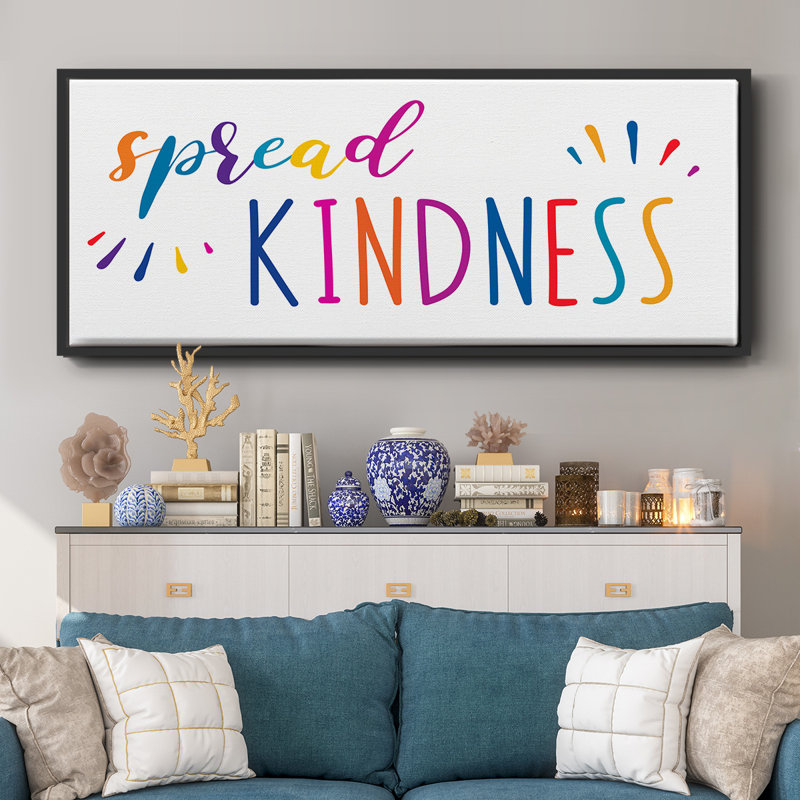 «Rainbow Kindness», toile encadrée