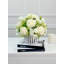 White Silk Rose Peony Centerpiece in Vase