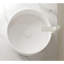 Lavabo de salle de bain 16 po, vasque ronde en céramique sans robinet, sans armoire