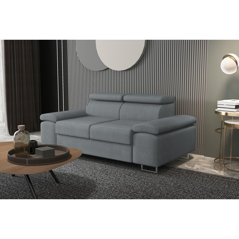 Obrian 2 Seater Loveseat, Grey