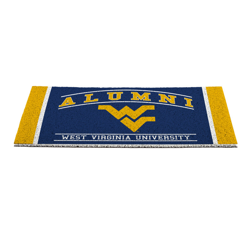 Tapis en PVC pour anciens étudiants de l'Université West Virginia, 28 po x 16 po
