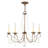 Fabio Candle Style Traditional Chandelier with Crystal Accents-1484132599
