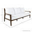 Savannah 86" Wide Outdoor Rectangle Sofa with Cushions