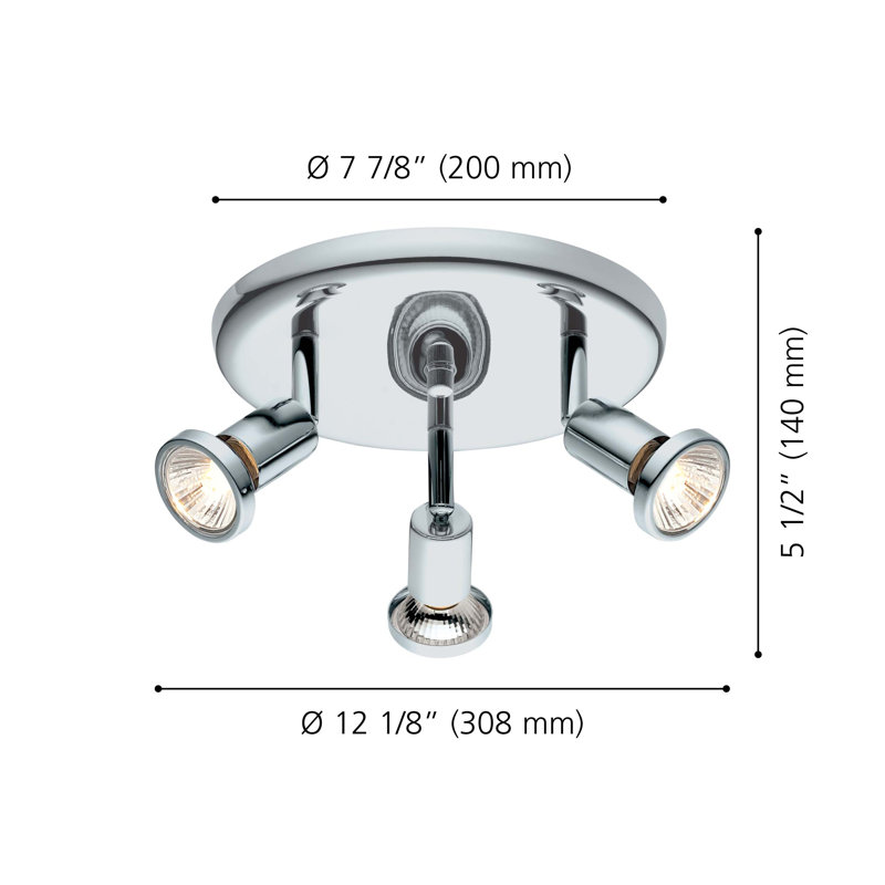 Flush Mount, Chrome