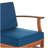 PERLA 3 SEATER SOFA AND TABLE SET, BLUE