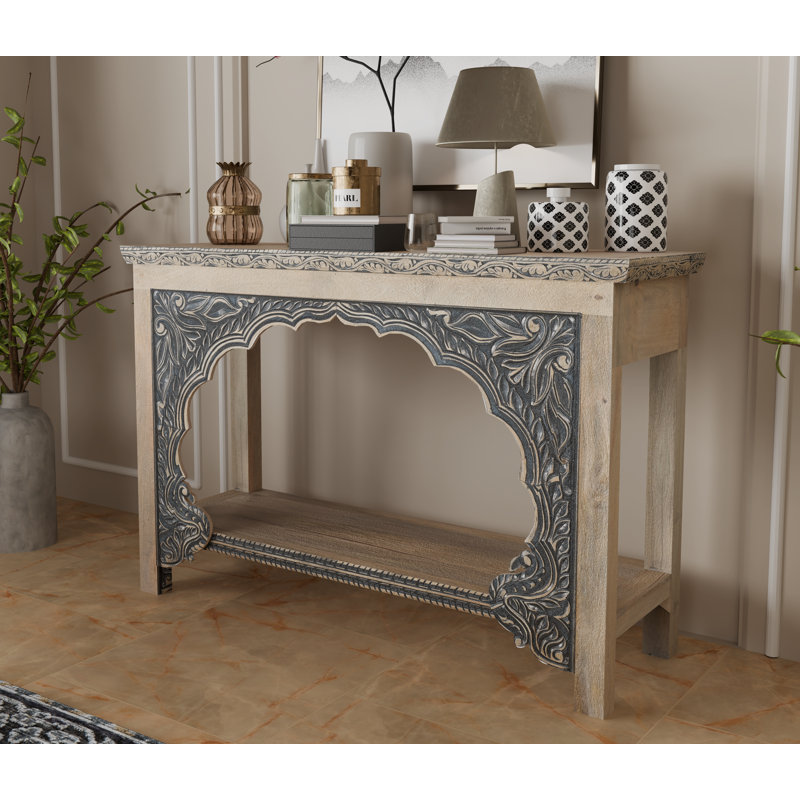 Console Berlene, Beige / noir