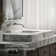 Components Wall-Mount Bathroom Sink Faucet Spout With Ribbon Design 1.2 GPM
