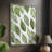 Patterned Leaf Shapes IV Framed Print - Solid Wood-2093777680