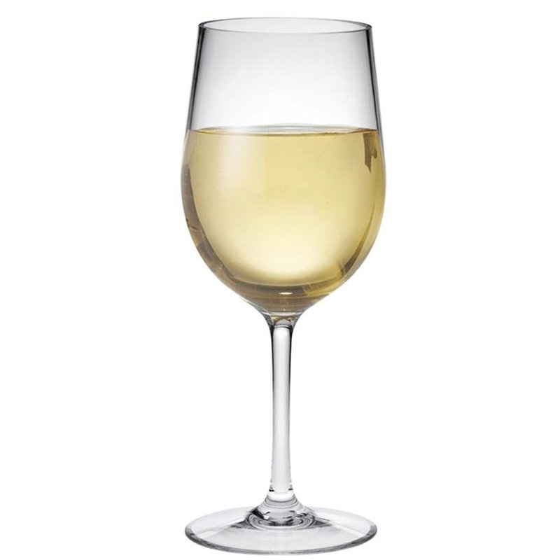 Plastic Wine Glasses Set of 4, 12 oz