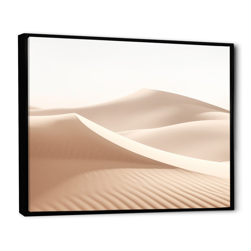 «Desert Sands Of Slumber Dreams II», reproduction sur toile, Cadre flottant noir, H 24 po x l 32 po