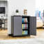 Armoire de rangement simple en acier (H 35,43 po x l 31,5 po x P 15,75 po)-1995958347