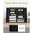 Literature Organizer, 12 Compartments Office Mailbox with Side Vertical Storage, Wooden Mailbox Sorter Made of Particle Board, Countertop Office Home  Organizer for File, Document, Paper, Black