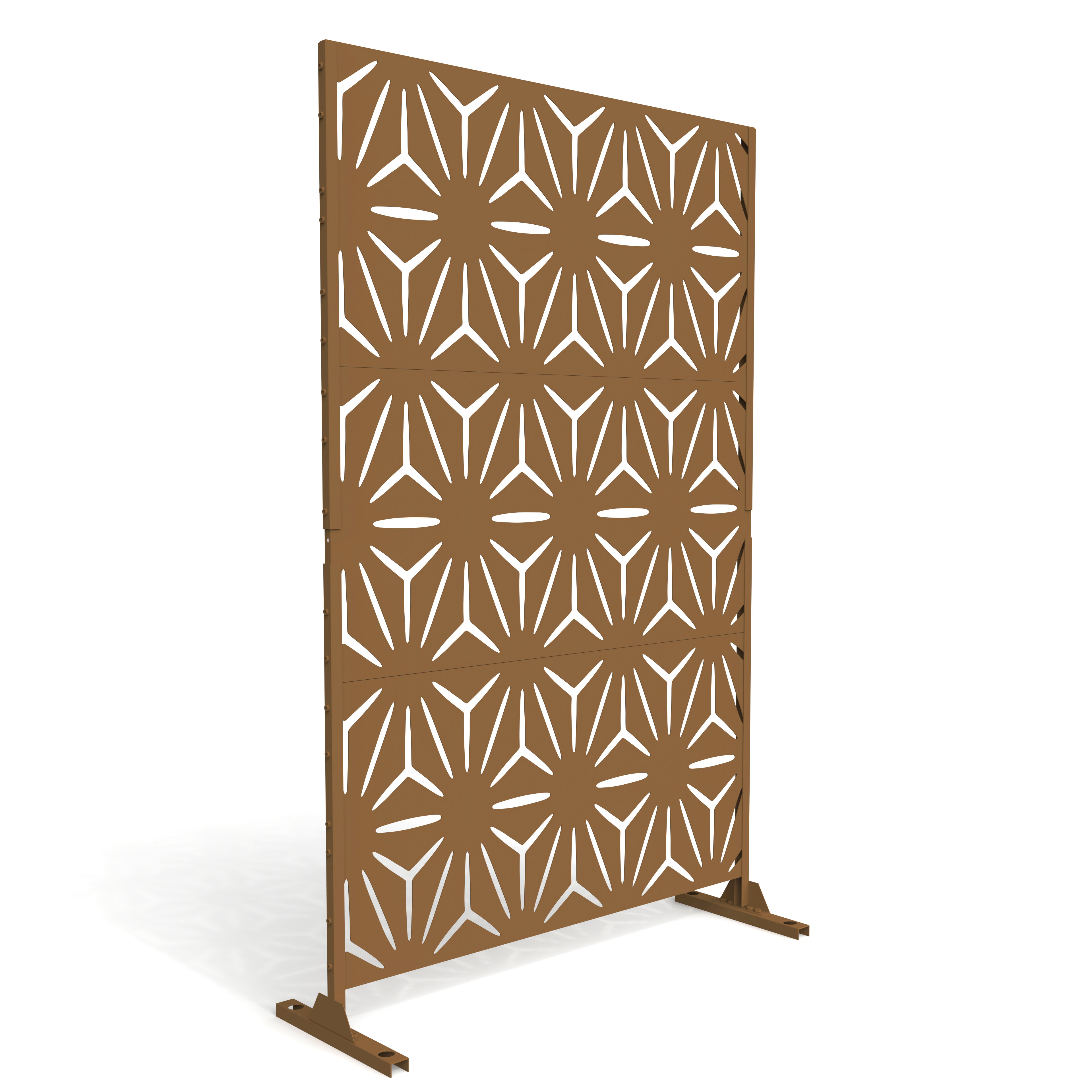 Symple Stuff 6 ft. H x 4 ft. W Stanaford Metal Privacy Screen & Reviews ...