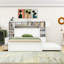 Lit plateforme en bois avec prises intégrées et amplement de rangement-302226804-302226806