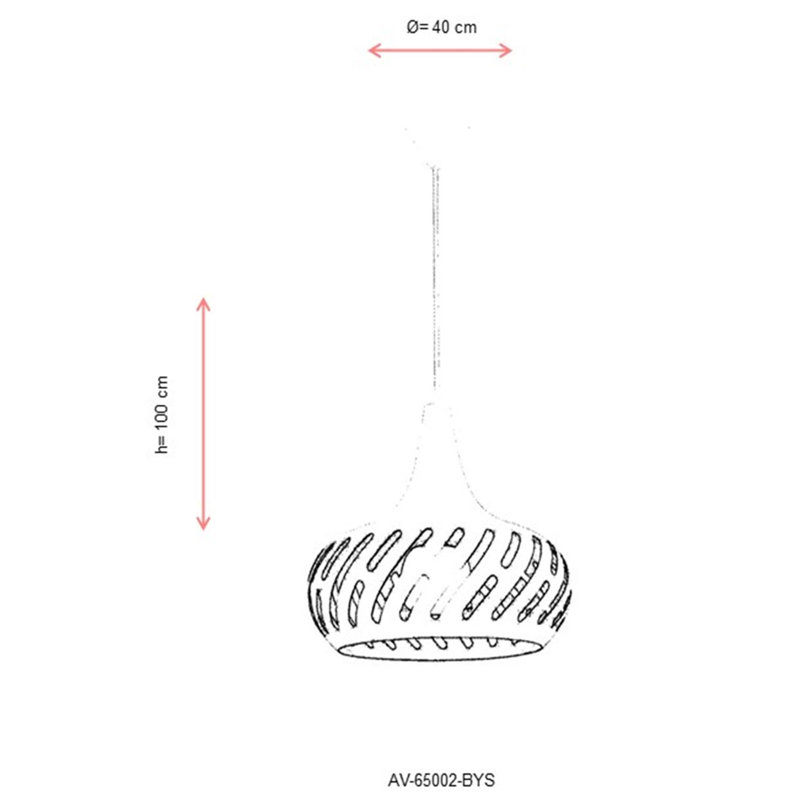 Luminaire suspendu sphère 1 lumière, Vert/blanc